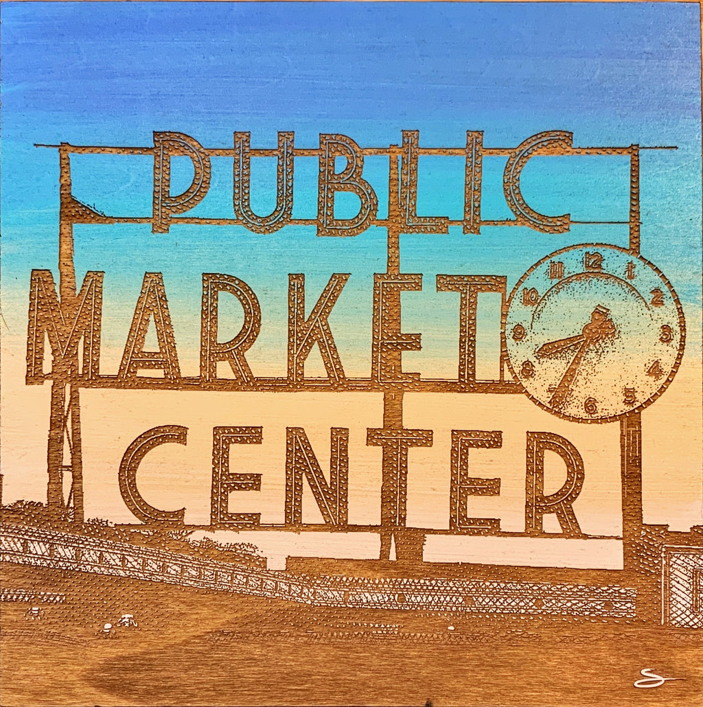 "Market Clock" - Scott At Pike